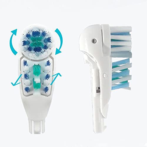 EBIEFLY 20 Pack White Dual Cross Action Toothbrush Replacement Heads for Oral B 4732 3733 4734 - Sensitive Brush Refills