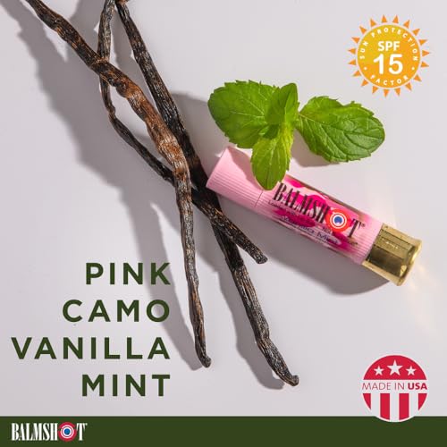 Lip Balm 4-Pack SPF 15 Beeswax with Aloe & Vitamin E - USA Made, Rugged Brass Tube