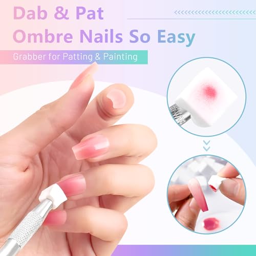 Mermaid Fairy 24 Color Patting Gel Polish Palette with Glitter Ombre Shades - Ocean Coral & Mermaid-Inspired Nail Art