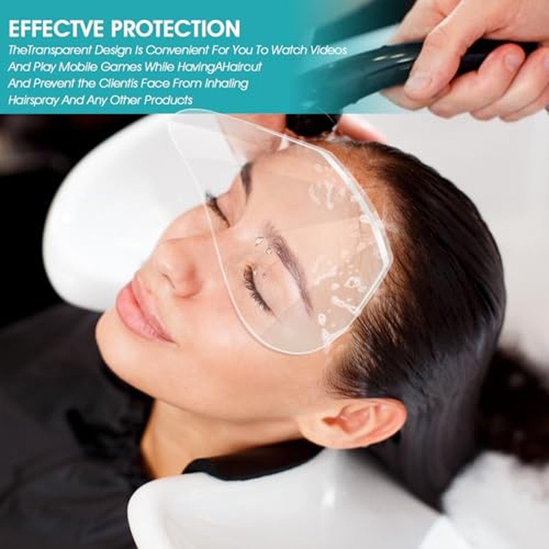 50 Pcs Eye Shield,Face Shield for Hairspray,Shower Visor for Adults Clear Lash Shields Eyelash Extension Sleep Protector Disposable Shower Face Shields After Cataract for Showering Hairspray