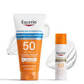 Eucerin SPF 50 Sunscreen Lotion Bundle — Hydration + Age Defense (5 oz + 2.5 oz)