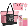 Sieral 5 Pcs Nurse Gifts Bulk for Women NP Gifts Tumbler Tote Makeup Bag Badge Clipboard for Coworker Nurse Practitioners
