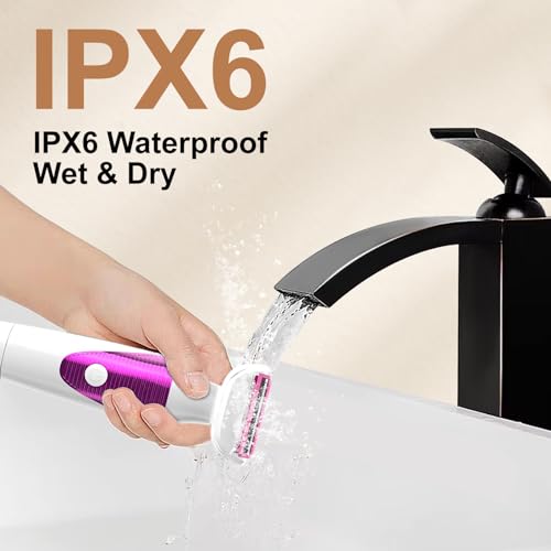 Electric Razors for Women Legs Shavers: 3 in 1 Electric Shavers - Legs and Body Shavers, Nose Hair Trimmer, Eyebrow Shaver