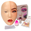 Laokiiy Silicone Makeup Practice Face Full White 5D Mannequin for Eyelash & Eyeshadow