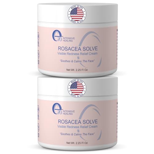 e70 Rosacea Treatment Face Moisturizer Pack of 2 - Redness Reducing Aloe & Hyaluronic Acid - 2.25 fl oz