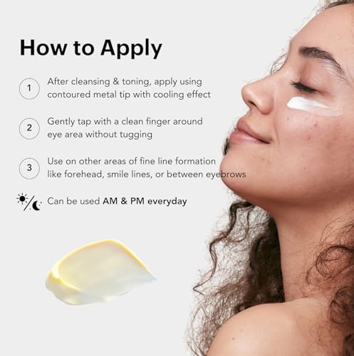 Vegan Peptide Eye Cream for Dark Circles & Wrinkles with Hyaluronic Acid