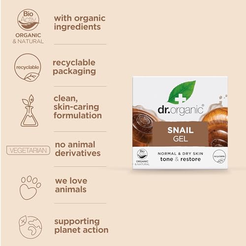 Organic Snail Gel for Moisturizing and Anti-Aging - 1.7 fl oz