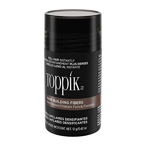 Toppik Hair Building Fibers, Medium Brown, 12g Fill In Fine or Thinning Hair, Instantly Thicker, Fuller Looking, 9 Shades for Men & Women, Keratin Protein Formula