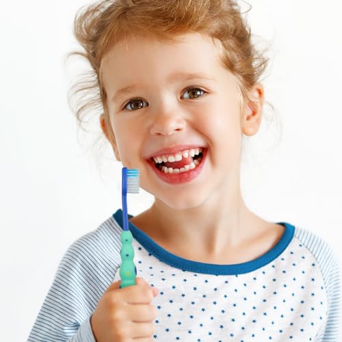 36 Pack Toddler Toothbrushes Soft Bristle for Sensitive Teeth - Bright Colors & Protective Covers