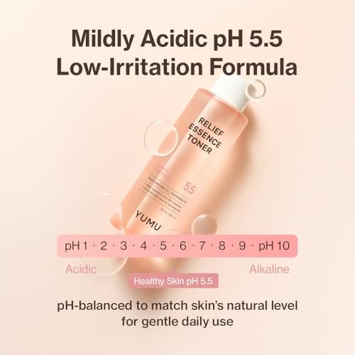 YUMU Licorice Relief Essence Toner for Sensitive Skin, Niacinamide, Panthenol, Fragrance-Free, Soothing & Hydrating (255ml / 8.62 fl. oz.)