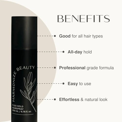 Harmonize Beauty Flex Hold Non-Aerosol Hair Spray - Natural Finish, 6.76 fl oz