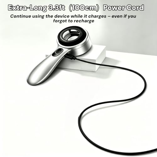 30x Portable Magnifying Dermatoscope with LED Light Modes for Skin & Scalp