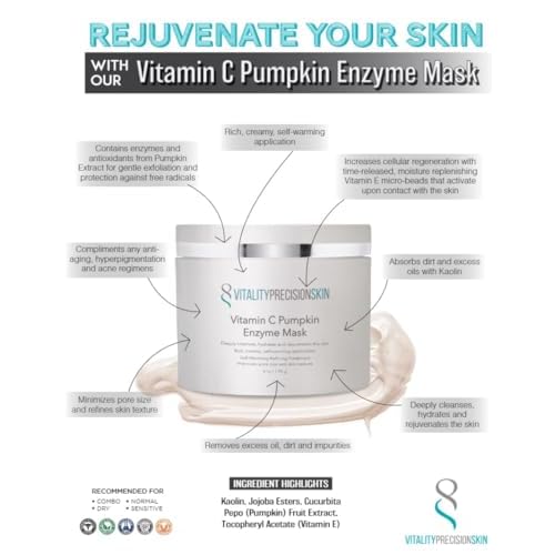 Vitality Precision Skin Vitamin C Pumpkin Enzyme Mask