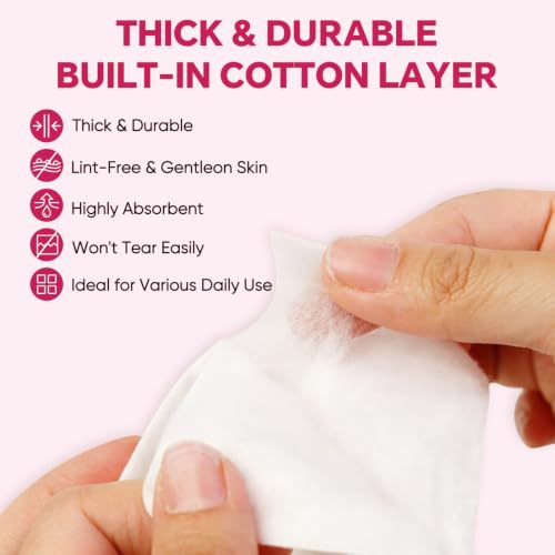 ICOTLE 360 Count Large 3.5x4.3in 100% Cotton Dry Wipes – Ultra Soft & Absorbent, Diaper Change