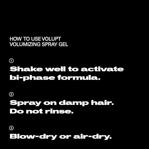 Volupt Volume-Building Spray Gel for Hair - Flexible Hold & Soft Finish