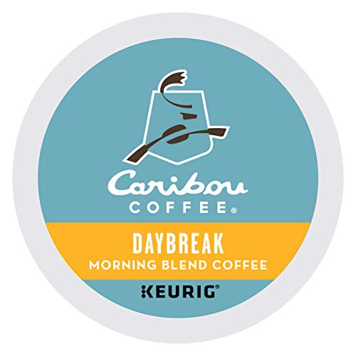 Caribou Daybreak Coffee Pods, Light Roast, 96-Count (4 Boxes of 24) | K-Cup Compatible