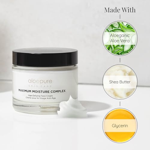 Anti-Aging Face Moisturizer with Aloe & Shea Butter - Hydrating Night and Day Cream