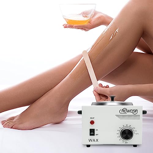 White Single Pot Wax Heater Machine for Hair Removal with Adjustable Temperature & 50 Wax Sticks