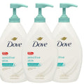 Dove Sensitive Skin Body Wash with Pump 33.8 fl oz. Pack of 3