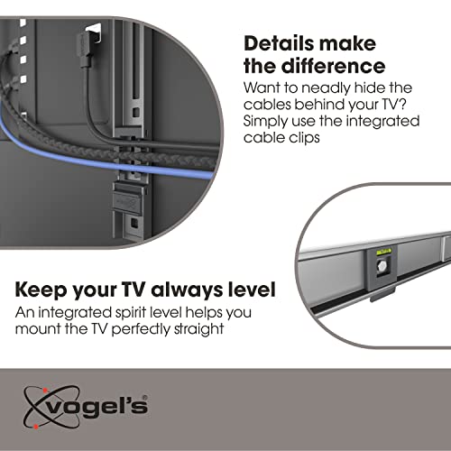 Vogel's Ultra-Slim Fixed TV Wall Mount 32-77 inch, Max 165 lbs, 0.59 inch Depth, Universal Compatibility