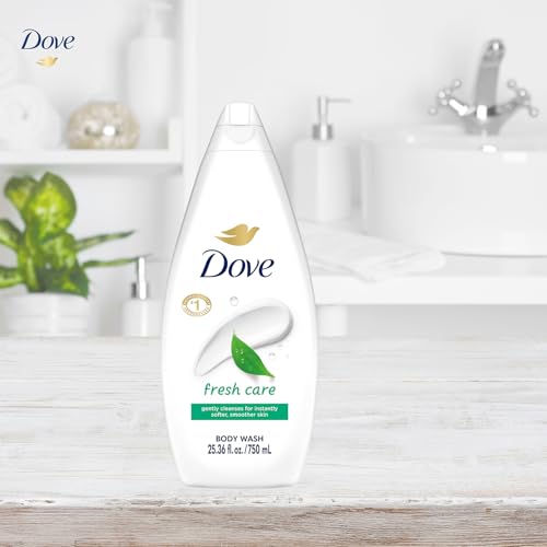 Dove Body Wash, Fresh Care, Value-Size 4-Pack ? Soothing Moisturizing Cleanser for Soft Skin, 25.36 Oz Ea