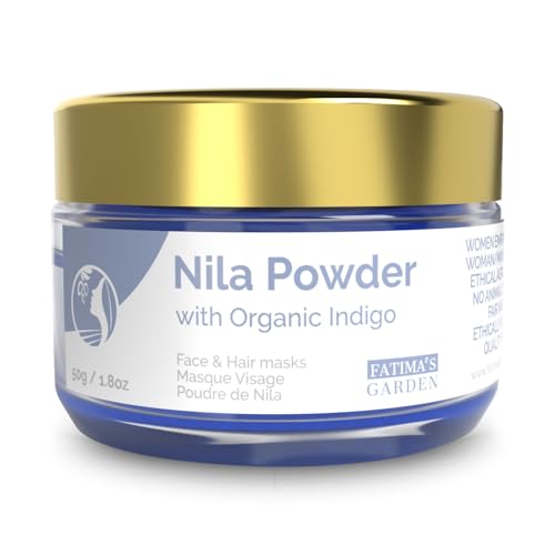 Moroccan Indigo Powder 50g - Natural Face & Hair Care Exfoliating & Moisturizing - 1.8 Ounce Pack