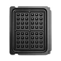 No-Mess Waffle Plates for Breville Smart Grill BGR820XL - Black Small