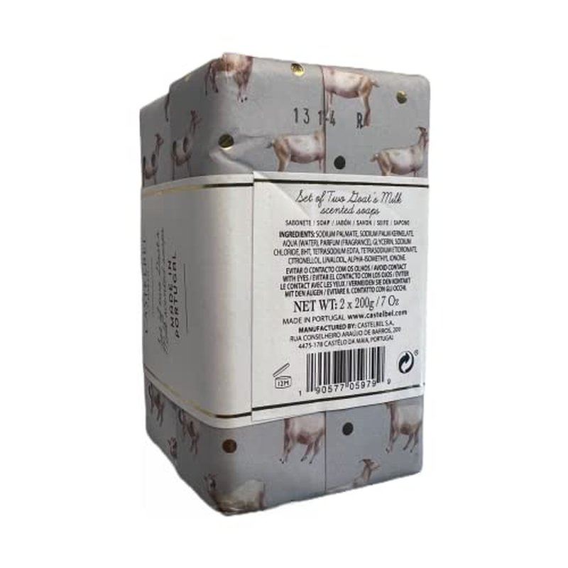 2 (7oz) Castelbel Bars - Goat's MIlk Scented Soap