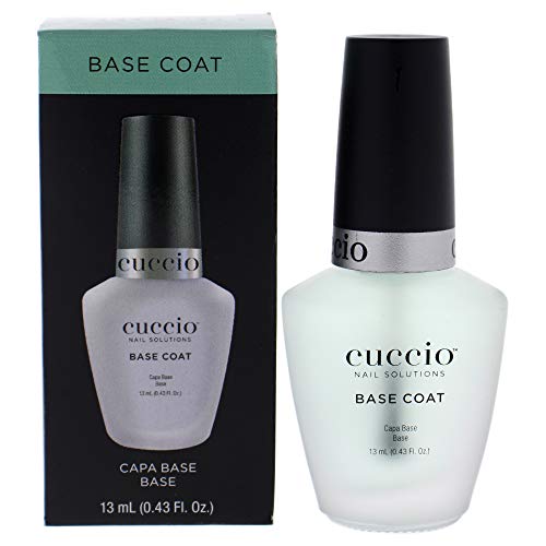 Cuccio Colour Nail Polish - Base Layer for Longer Wearing Polish - Prevents Chipping and Flaking - For Manicures And Pedicures - Nourishes Nails for Optimal Health - Base Coat - 0.43 Oz