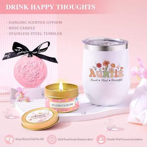 Mother's Day Aunt Gifts from Niece Nephew, Best Aunt Ever Gift, Auntie Birthday Gift Ideas, Auntie Gift Ideas, Get Well Soon Care Package Relaxing Spa Gifts Set for Mother's Day
