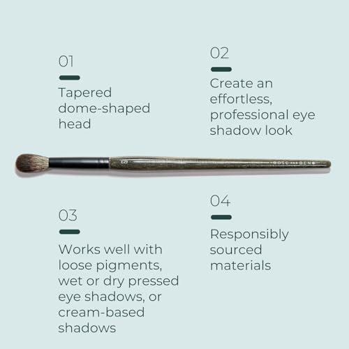 Rose and Ben Beauty E29 Blending Eyeshadow Brush - Crease & Shading Tool