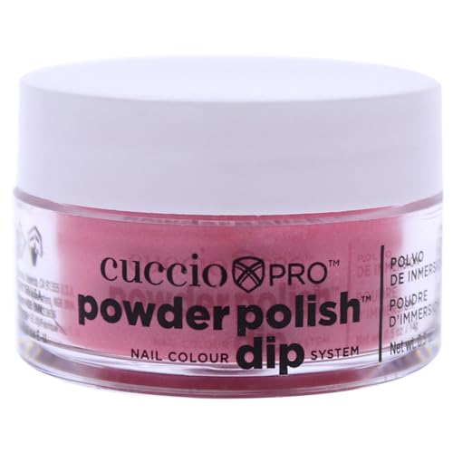 Cuccio Colour Powder Nail Polish - Lacquer For Manicure And Pedicure - Highly Pigmented Powder That Is Finely Milled - Durable Finish With A Flawless Rich Color - Rose W/ Rainbow Mica - 0.5 Oz