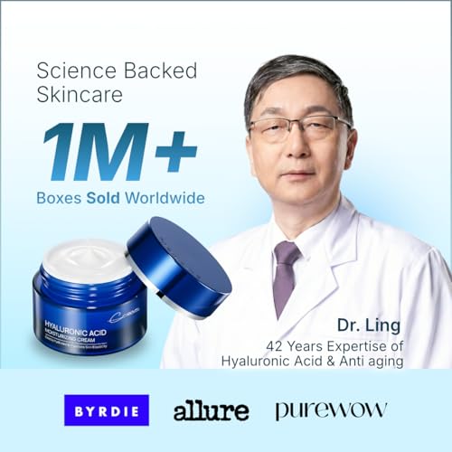 Hyaluronic Acid Moisturizing Cream with Collagen - Anti-Aging Face Cream for Deep Hydration, Wrinkle Reduction & Firming - With Supro-Energy Complex, For Sensitive Skin