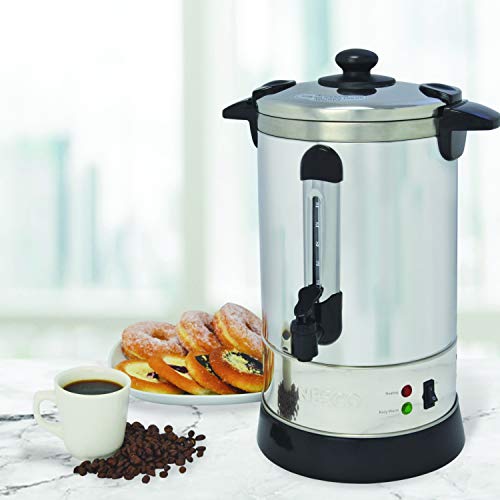 Nesco 30 Cup Coffee Urn - Stainless Steel Commercial Beverage Dispenser