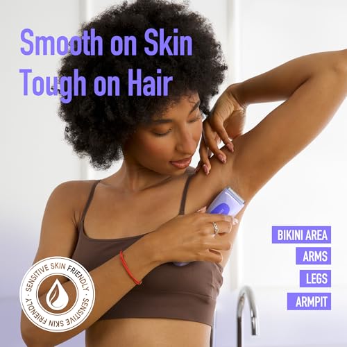 Bikini Trimmer for Women, Electric Shaver for Women | LED Light, IPX7 Waterproof, USB-C Rechargeable, Ceramic Blade | Electric Razors for Women, Pubic Hair Trimmer Women (Violet Haze)