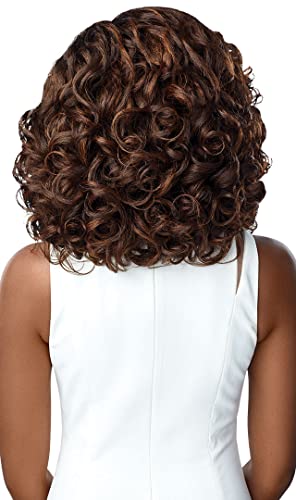Outre Long 3PCS Purple Pack Textured Loose Curly Wigs - DR4 Golden Honey Blonde