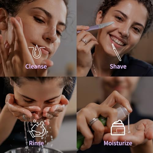BULIMICA Dermaplane Razor Blades, Dermablade, Safe and Effective Removal Women Facial Peach Fuzz, Gentle Skin Exfoliation Blades, 8 Long Dermaplaning Blades