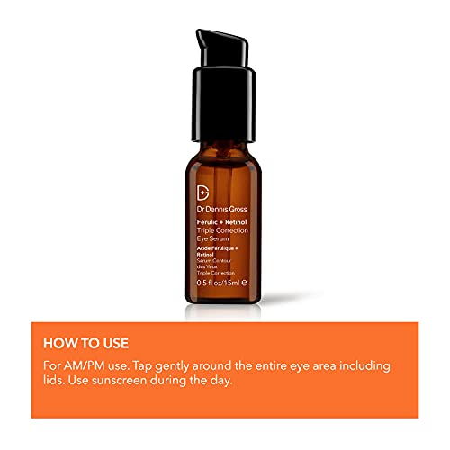Eye Serum for Wrinkles & Skin Firming - Ferulic + Retinol, 0.5 fl oz