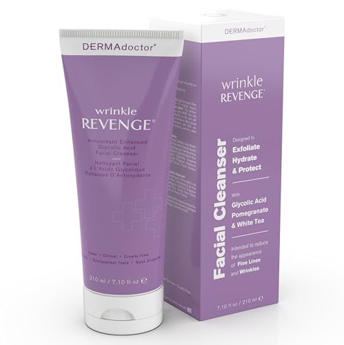 Glycolic Acid Face Wash for Fine Lines & Wrinkles 7.1 oz - Gentle Exfoliating Cleanser