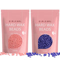 Hard Wax Beads 2-Pack, 1lb Rose Hard Wax Beads for Coarse Hair Full Body + 1lb Lavender Hard Wax Beads for Sensitive Skin Body, Brazilian Bikini, Legs, Eyebrow, Facial