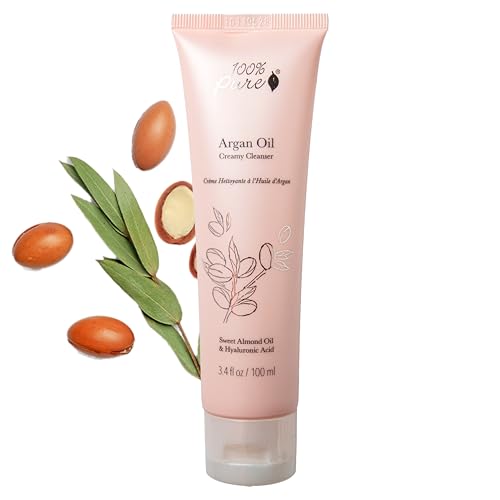 Argan Oil Facial Cleanser - Hydrating Organic Skin Wash for Sensitive Skin
