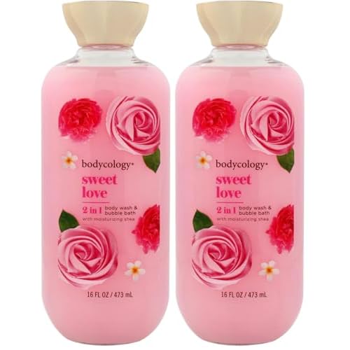 Bodycology Parfums De Coeur Ltd Sweet Love Body Wash Women 16 oz (Pack of 2)