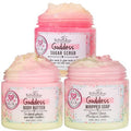 Goddess Sugar Scrub, Whipped Bath Soap and Body Butter Bundle