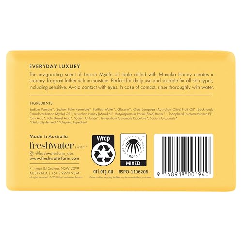 Lemon Myrtle Oil + Manuka Honey Body Bar