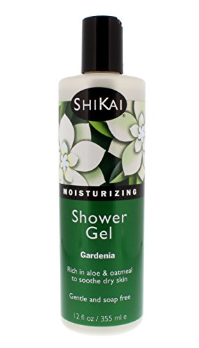ShiKai Daily Moisturizing Shower Gel with Aloe Vera & Oatmeal - Gardenia Scent, 12oz Pack of 3
