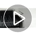 Extendable Steel Dish Rack with Draining Spout - 1-Tier Light Stone