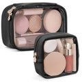 Black Small & Mini Clear Makeup Bag for Travel & Purse - Pocmimut