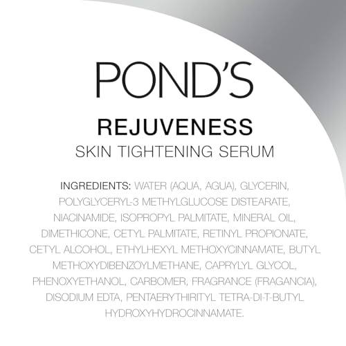 Pond's Skin Tightening Serum Visibly Tightens The Appearance Of Skin & Helps Slow New Signs of Aging Rejuveness Face Serum 1.5 Oz - 2 PACK