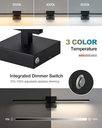 Black Battery Operated Wall Sconce Set of 2 with Remote, 8000mAh, 24 Inch