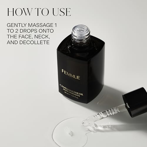 FEMMUE Camellia Elixir Face Oil | Hydrating & Anti-Aging Lightweight Facial Oil | Fortifies Skin Barrier | Infused with Camellia Floral Extracts | Korean Beauty Skincare